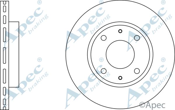 APEC BRAKING Jarrulevy DSK2916